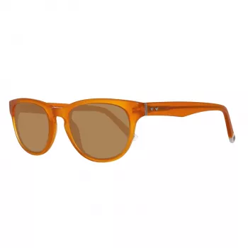 GANT Occhiali da sole unisex GRS2005MOR-1 Montatura in plastica marrone lenti in policarbonato grigie 49mm
