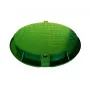 Tappo di ispezione per acque reflue da giardino 780PE-G A15 verde in HDPE