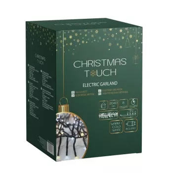 Catena luminosa LED Garland EL Cluster bianco 2040 18m IP44