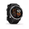 Garmin Approach S44 lunetta in alluminio argento con cinturino in silicone nero