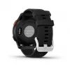 Garmin Approach S44 lunetta in alluminio argento con cinturino in silicone nero