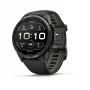 Garmin fēnix 9 Pro – inReach, 43mm, Carbon Gray DLC Titanium con cinturino in silicone Black/Pebble Grey