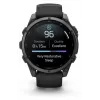 Garmin fenix 9 – 47mm, titanio Carbon Grey DLC con cinturino in silicone nero