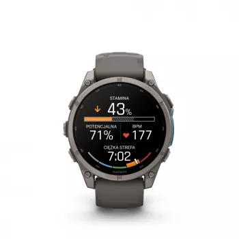 Garmin Fenix 9 – 47mm titanio con cinturino in silicone Pebble Grey