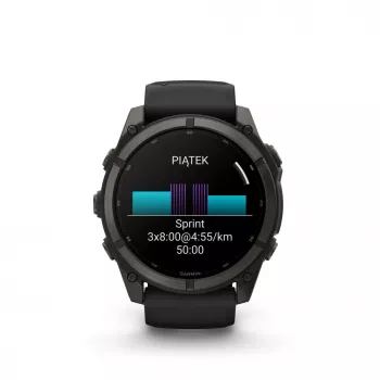 Garmin fenix 9 – 51 mm, Carbon Grey DLC Titanium con cinturino in silicone nero 010-04763-11