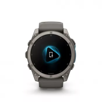 Garmin fenix 9 – 51 mm, titanio con cinturino in silicone Pebble Grey 010-04763-01
