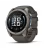 Garmin fenix 9 – 51 mm, titanio con cinturino in silicone Pebble Grey 010-04763-01
