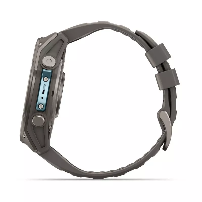 Garmin fenix 9 – 51 mm, titanio con cinturino in silicone Pebble Grey 010-04763-01