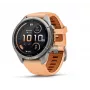 Garmin Fenix 9 Pro – inReach, 43mm, Titanio con cinturino in silicone Shell Pink/Autumn Orange