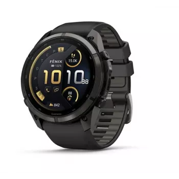 Garmin Fenix 9 Pro – inReach, 51 mm Carbon Gray DLC Titanium con cinturino in silicone Black/Pebble Grey
