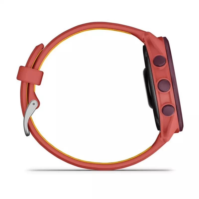 Garmin Forerunner 170 Music Orologio GPS da Corsa, Cassa Berry con Cinturino Rosso-Pink/Mango