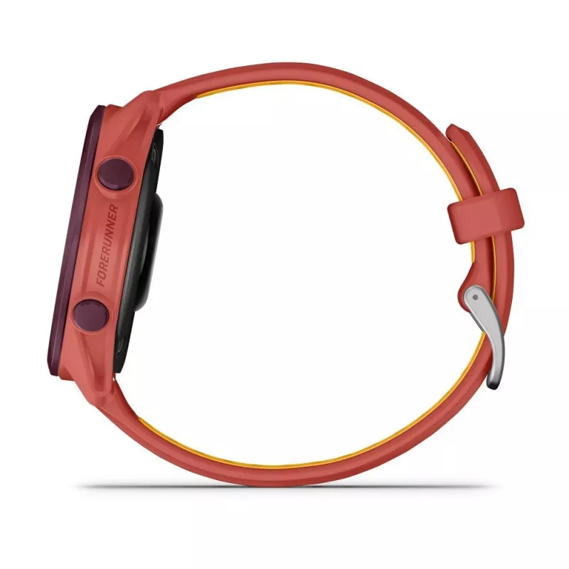 Garmin Forerunner 170 Music Orologio GPS da Corsa, Cassa Berry con Cinturino Rosso-Pink/Mango