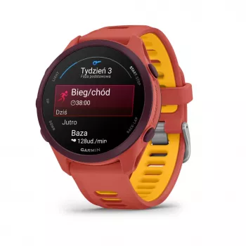 Garmin Forerunner 170 Music Orologio GPS da Corsa, Cassa Berry con Cinturino Rosso-Pink/Mango