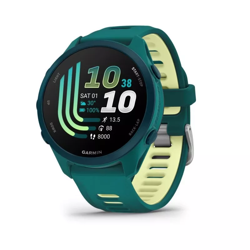 Garmin Forerunner 170 Music, verde acqua con cinturino verde acqua/citron