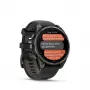 Garmin fenix 8 Pro 47 mm Smartwatch AMOLED, zaffiro, Carbon Grey DLC Titanium con cinturino in silicone Black/Pebble Grey