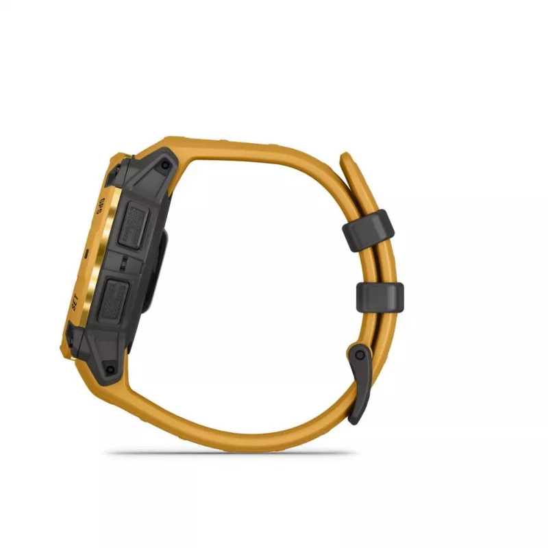 Garmin Instinct 3 Solar 45mm GPS Smartwatch Sunburst con cinturino Sunburst/Grigio