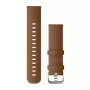 Garmin Quick Release cinturini (22 mm) in pelle italiana marrone, hardware argento