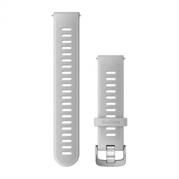 Garmin Cinturino in silicone Quick Release per Venu, Forerunner 645, 245, 55 – bianco