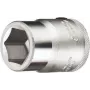 GEDORE 3/4 pollice attacco 30 mm Bussola esagonale, 6-Kant, DIN 3124, ISO 2725-1, cromata opaca 6270700