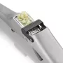 Spremiaglio GEFU GARLICO, spremiaglio in acciaio inox con punta pulente integrata, impugnatura ergonomica, lavabile in lavastoviglie, argento