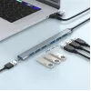 Gembird hub USB 3.2 Gen 2 a 7 porte - 6x USB-A 2.0 + 1x USB-A 3.2, argento