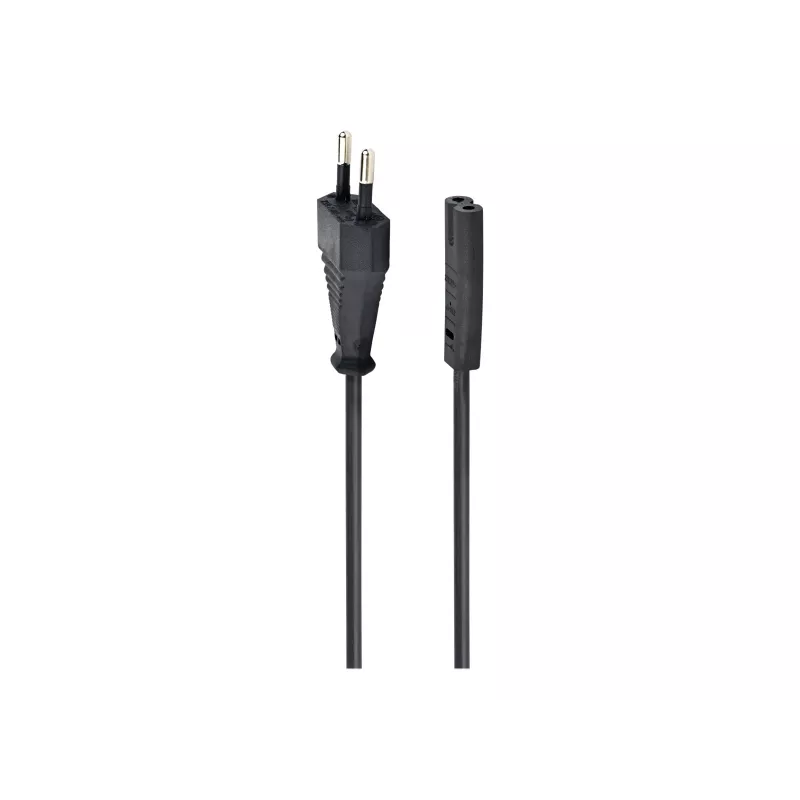 GEMBIRD Cablexpert PC-184-VDE cavo di alimentazione, C7, certificato VDE, nero, 1,8 m