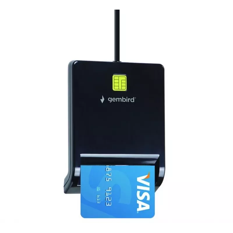 Gembird FD2-SCR Lettore universale di smart card USB, nero