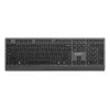 Gembird KB-MCH-06 tastiera multimediale slim con filo con adattatore Type-C, layout US, nero