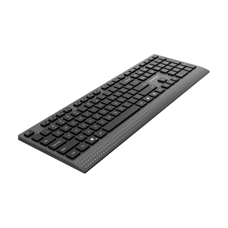 Gembird KB-MCH-06 tastiera multimediale slim con filo con adattatore Type-C, layout US, nero