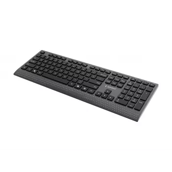 Gembird KB-MCH-06 tastiera multimediale slim con filo con adattatore Type-C, layout US, nero