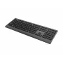 Gembird KB-MCH-06 tastiera multimediale slim con filo con adattatore Type-C, layout US, nero