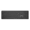 Gembird KB-WPS-03-CYRL Tastiera wireless slim dual-mode (2.4G + BT), Layout russo/cirillico, Nero