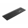 Gembird KB-WPS-03-CYRL Tastiera wireless slim dual-mode (2.4G + BT), Layout russo/cirillico, Nero