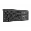 Gembird KB-WPS-03-CYRL Tastiera wireless slim dual-mode (2.4G + BT), Layout russo/cirillico, Nero