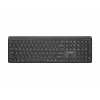 Gembird KB-WPS-03-CYRL Tastiera wireless slim dual-mode (2.4G + BT), Layout russo/cirillico, Nero