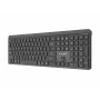 Gembird KB-WPS-03 Dual-Mode Pro-Business Slim Tastiera wireless, 2.4G + Bluetooth, layout US, nera