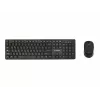 GEMBIRD KBS-WCH-04-RU Set Tastiera e Mouse Wireless, Layout Russo, Nero