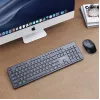 GEMBIRD KBS-WCH-04-RU Set Tastiera e Mouse Wireless, Layout Russo, Nero