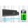 Gembird KBS-WPS-02-CYRL set tastiera e mouse wireless dual-mode, 2.4G + Bluetooth, layout russo cirillico, nero