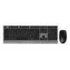 Gembird KBS-WPS-02-CYRL set tastiera e mouse wireless dual-mode, 2.4G + Bluetooth, layout russo cirillico, nero