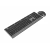 Gembird KBS-WPS-02-CYRL set tastiera e mouse wireless dual-mode, 2.4G + Bluetooth, layout russo cirillico, nero