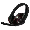 Gembird MHS-001 headset stereo con regolazione del volume, con filo, over-ear, nero