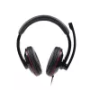 Gembird MHS-001 headset stereo con regolazione del volume, con filo, over-ear, nero