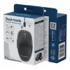 Gembird MUSW2-6B-01 mouse wireless dual-mode, 2,4 GHz + Bluetooth 5.0, 1600 DPI, 6 tasti, nero