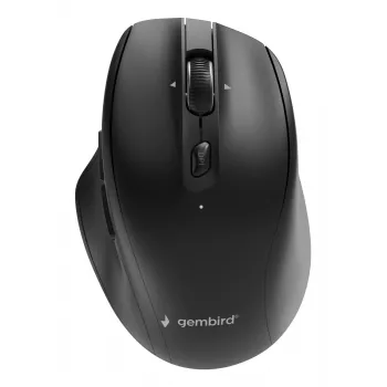 Gembird MUSW2-6B-02 mouse wireless dual-mode (2.4G + BT), 2400 DPI, 6 tasti, nero