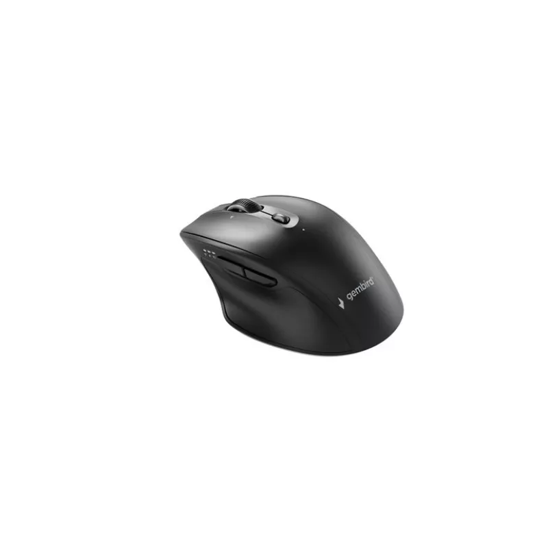 Gembird MUSW2-6B-02 mouse wireless dual-mode (2.4G + BT), 2400 DPI, 6 tasti, nero