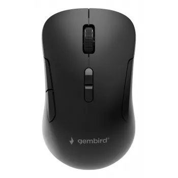 Gembird MUSW2-7B-01 Mouse wireless dual-mode (2.4G + Bluetooth), 1600 DPI, 7 tasti, nero