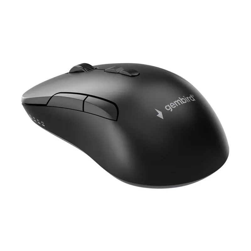 Gembird MUSW2-7B-01 Mouse wireless dual-mode (2.4G + Bluetooth), 1600 DPI, 7 tasti, nero