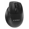 Gembird MUSW3-9B-01 mouse ergonomico wireless triple-mode (2,4 GHz + Bluetooth + USB-C), 2400 DPI, 9 tasti, nero