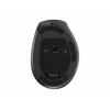 Gembird MUSW3-9B-01 mouse ergonomico wireless triple-mode (2,4 GHz + Bluetooth + USB-C), 2400 DPI, 9 tasti, nero